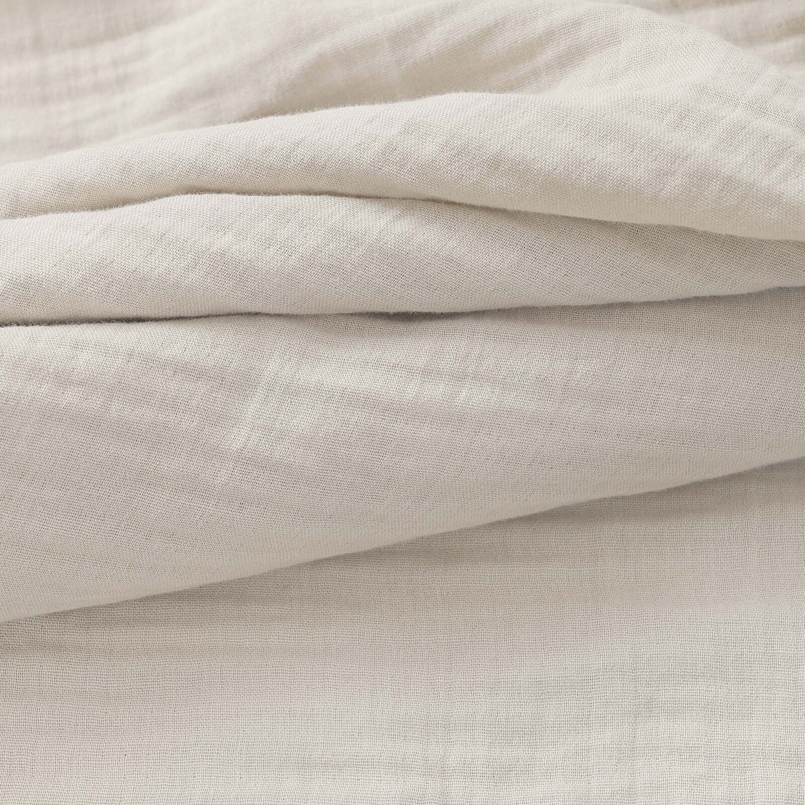 Mousseline stof - naturel