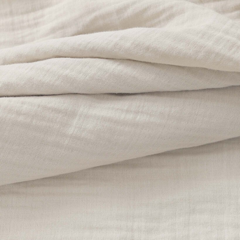 Mousseline stof - naturel