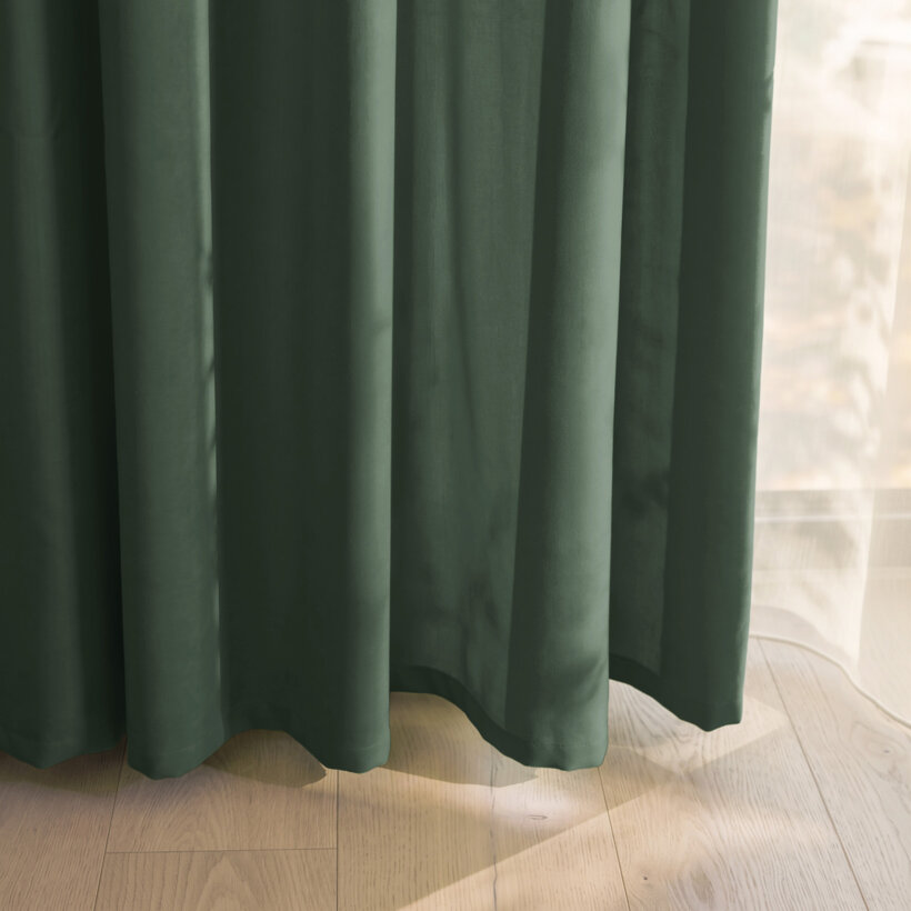 Decoratief gordijn Marbella - donkergroen