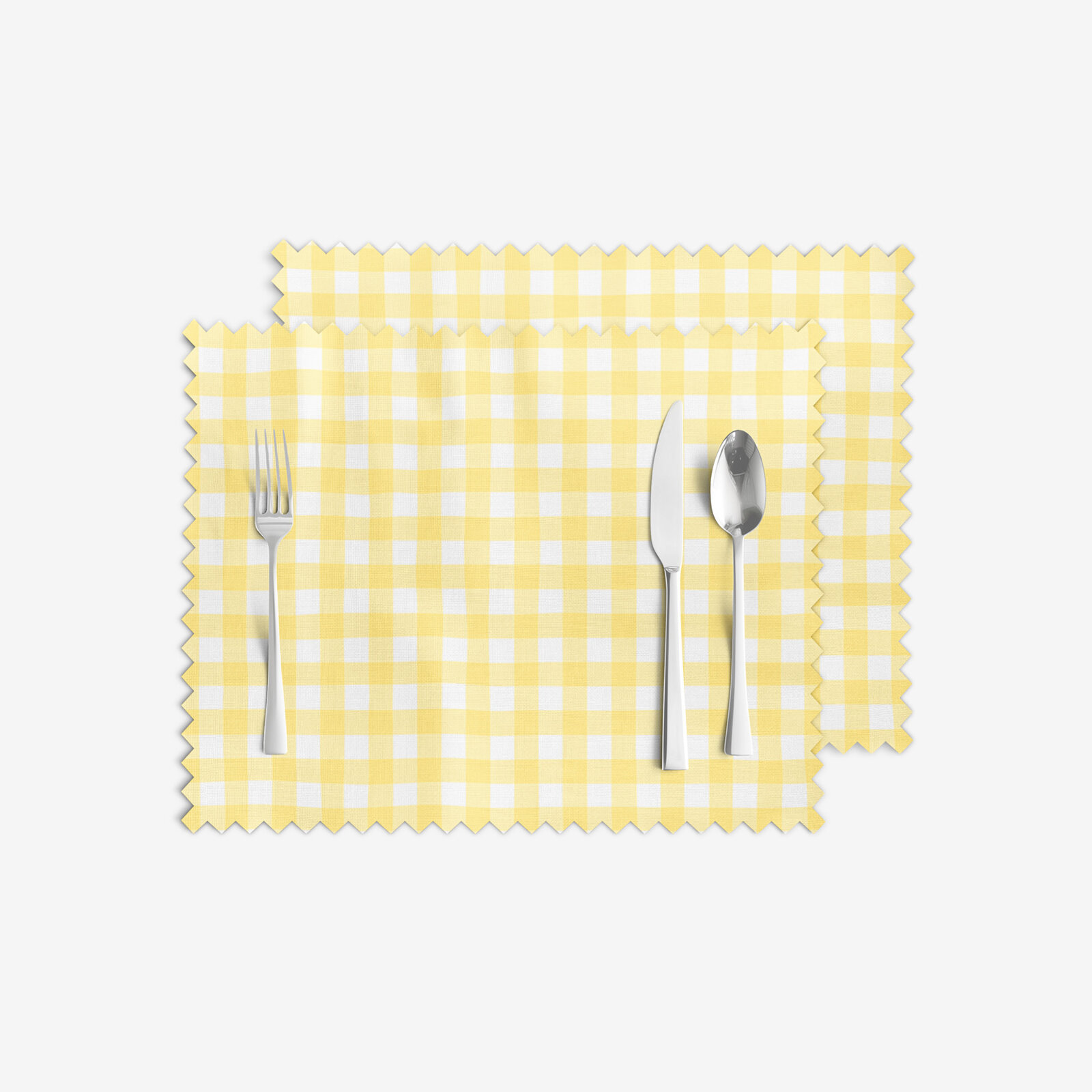 Placemat teflon - Gele blokjes - set 2 stuks