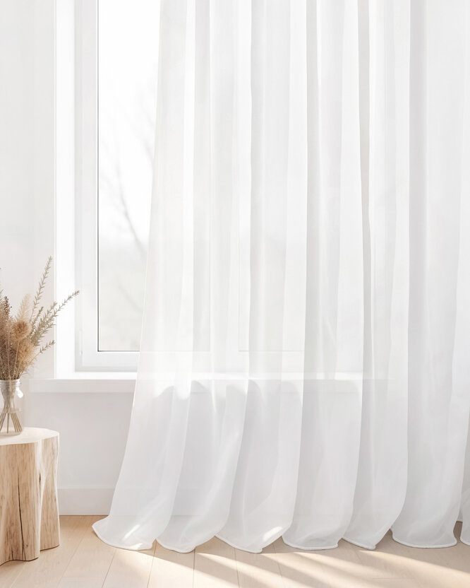 Glad voile - Wit