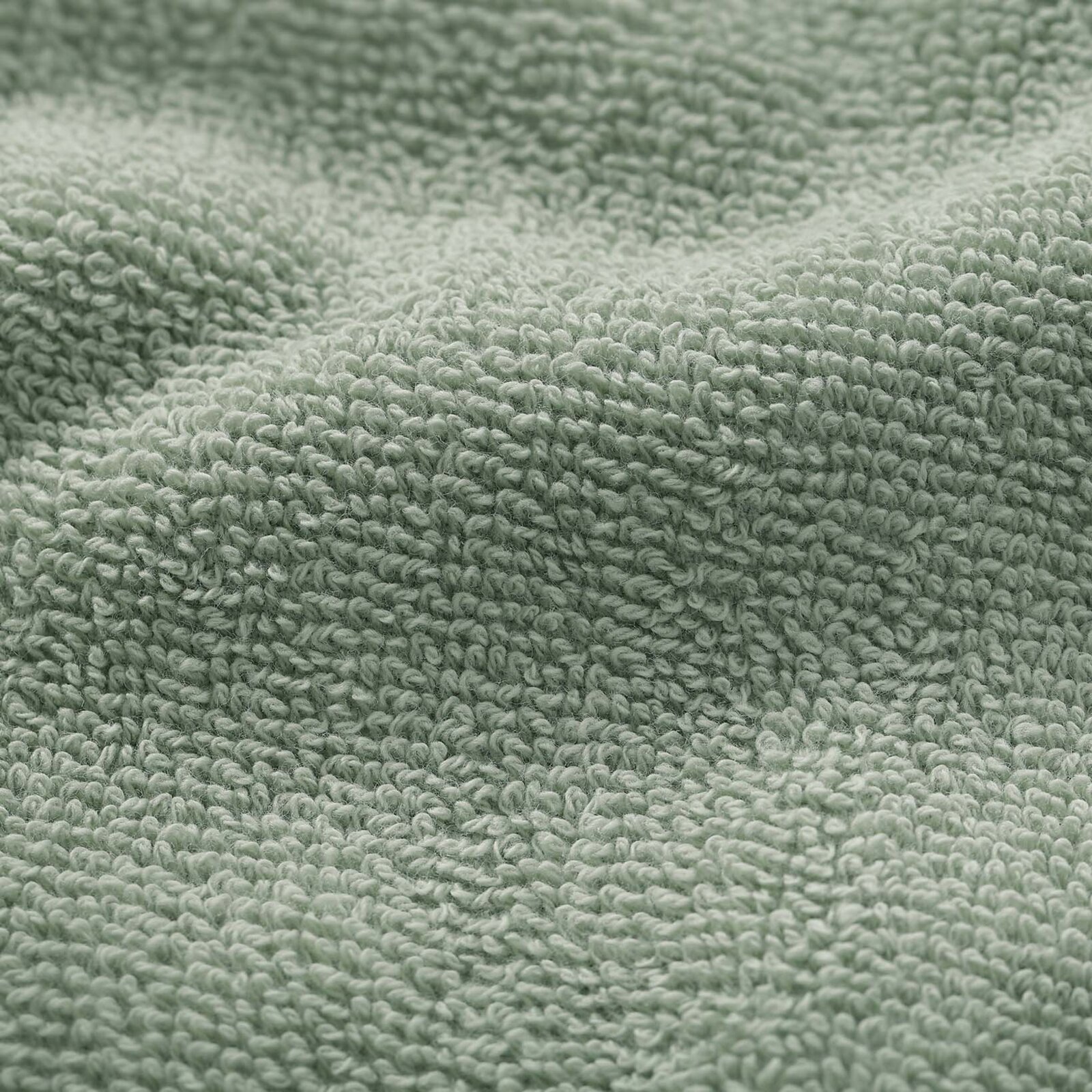 Katoenen badstof handdoek / badhanddoek Soft zonder boord - saliegroen