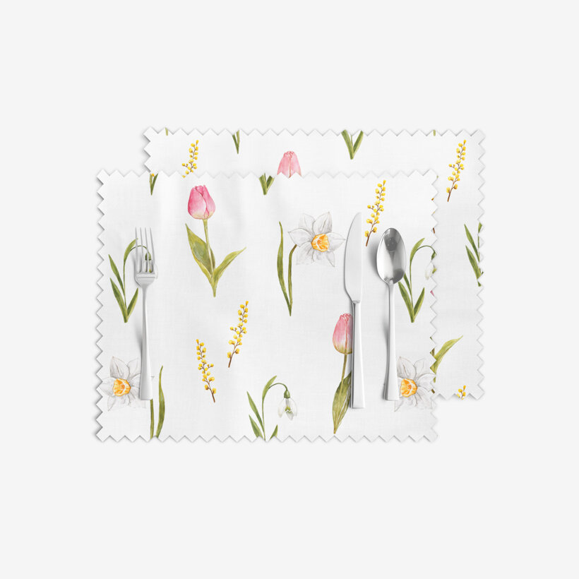 Tafelplacemat teflon - Vleugje lente - set 2 stuks