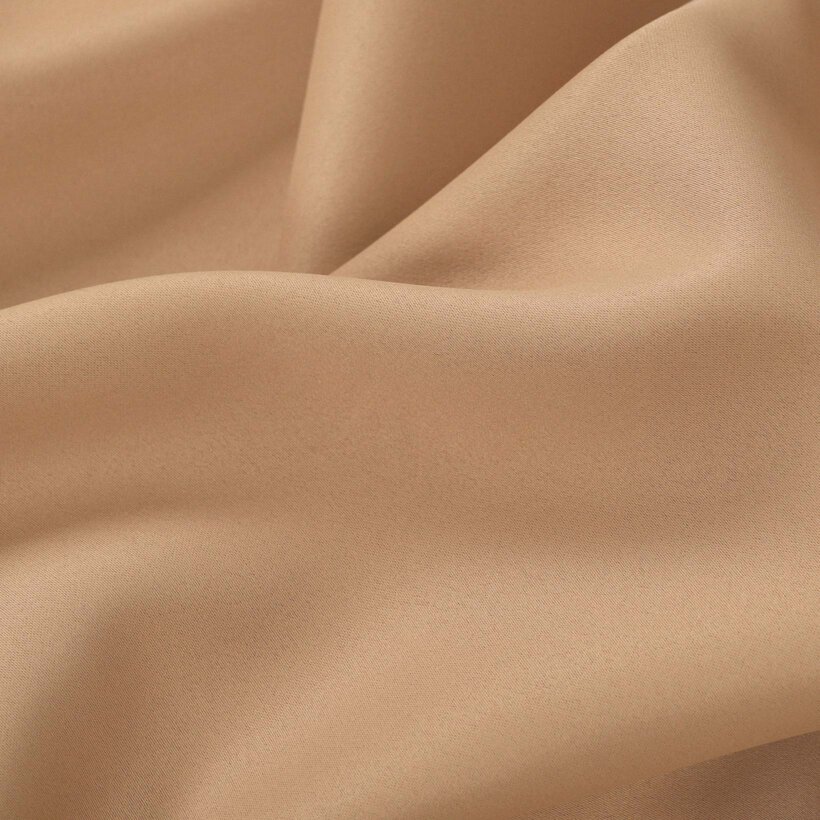 Verduisterend gordijn Blackout met satijnglans - goudbeige