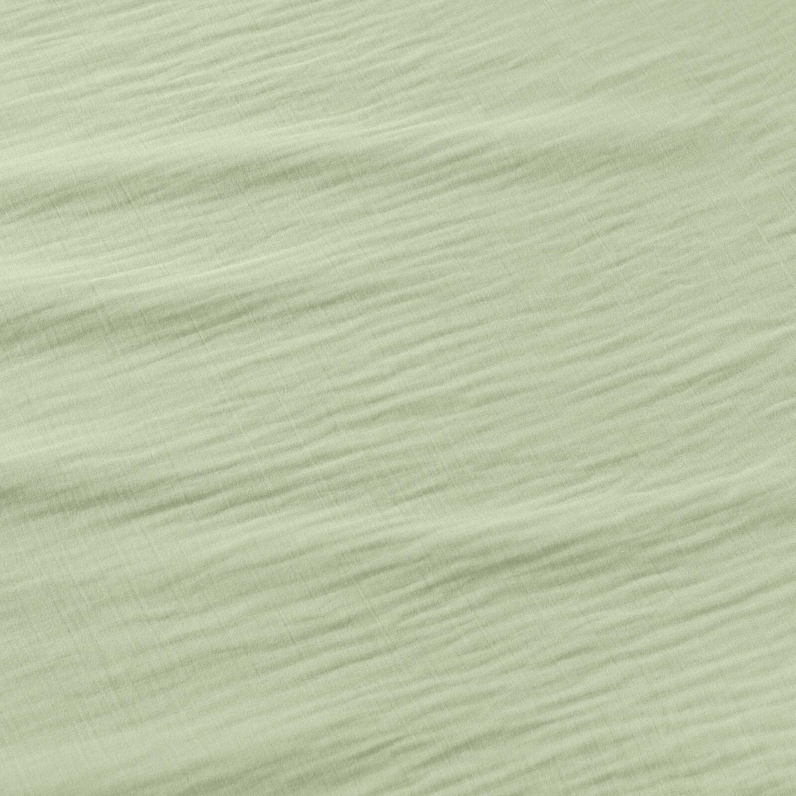 Mousseline stof - licht saliegroen
