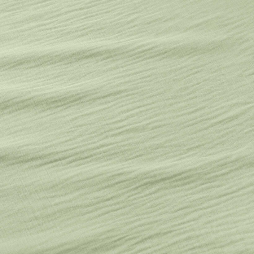 Mousseline stof - licht saliegroen
