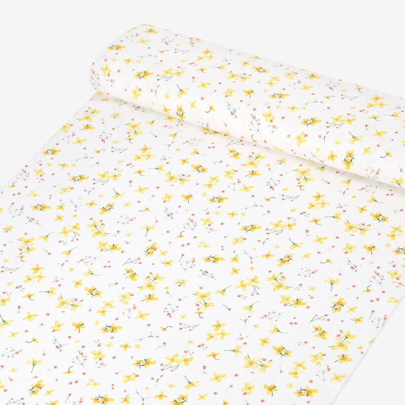 Decoratiestof Valencia - Narcissenbloemen