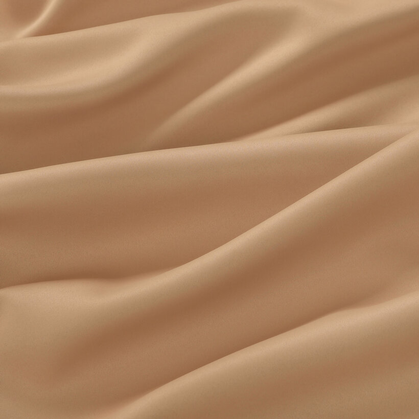 Verduisterende stof Blackout met satijnglans - goudkleurig beige