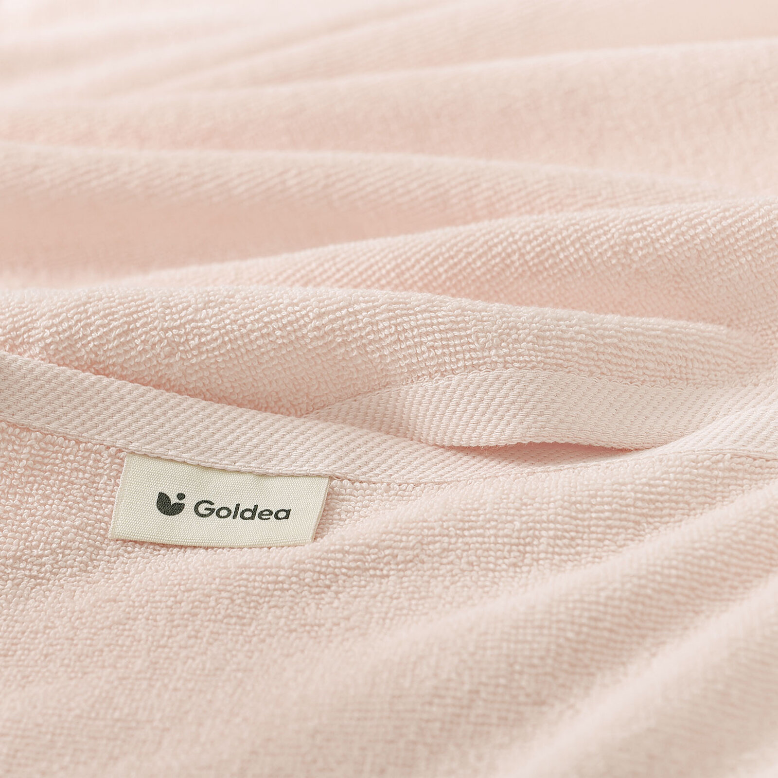 Katoenen badstof handdoek / badhanddoek Soft zonder boord - lichtroze