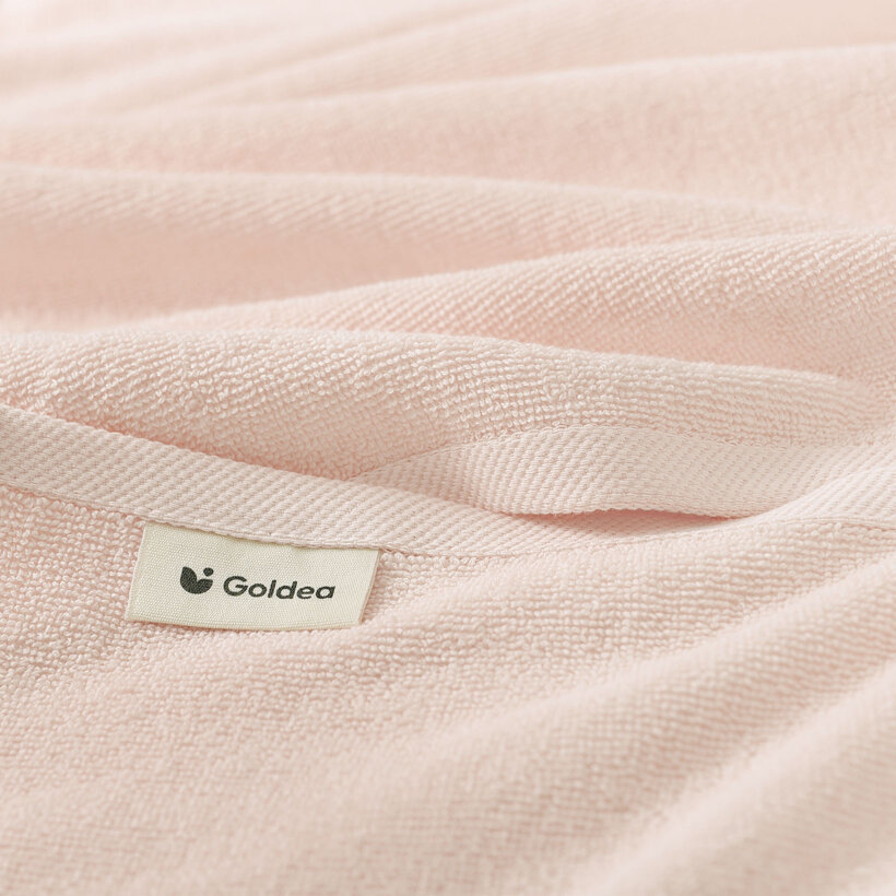 Katoenen badstof handdoek / badhanddoek Soft zonder boord - lichtroze