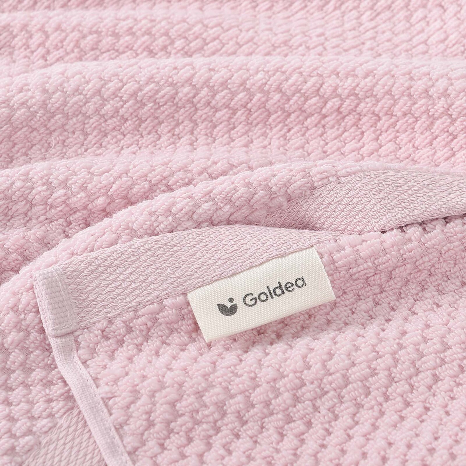 Katoenen badstof handdoek / badhanddoek Micro Pure - pastelroze