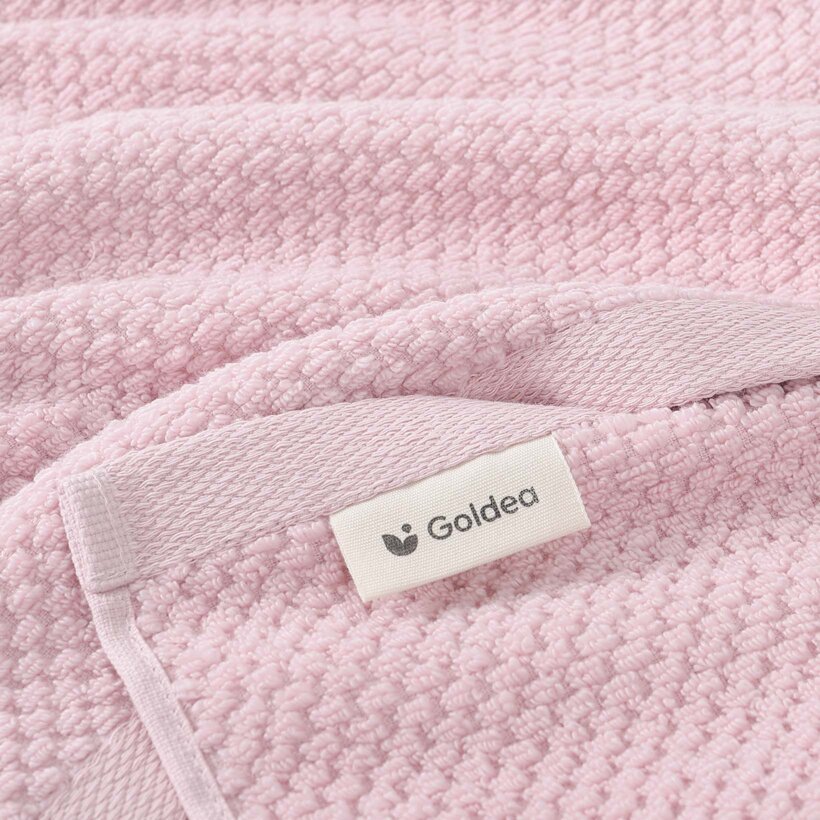 Katoenen badstof handdoek / badhanddoek Micro Pure - pastelroze