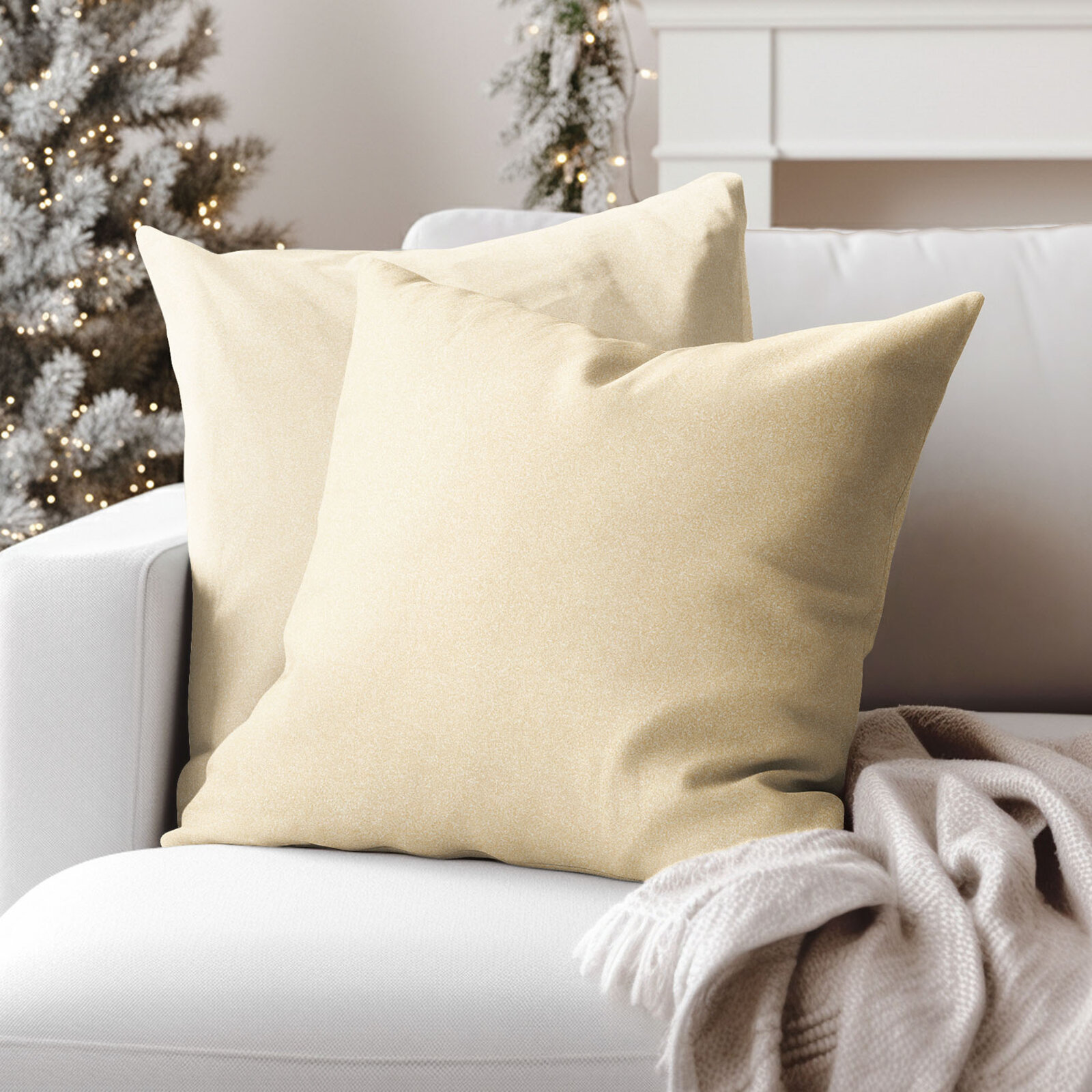 Decoratieve exclusieve kussensloop - goud met glitters
