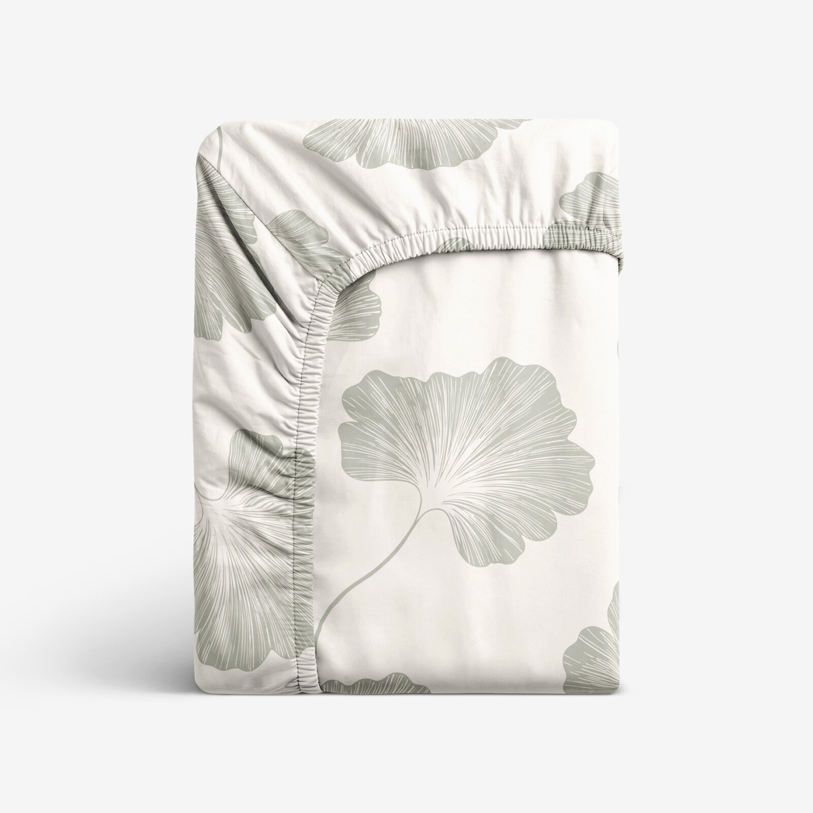 Katoenen hoeslaken - Bladeren ginkgo