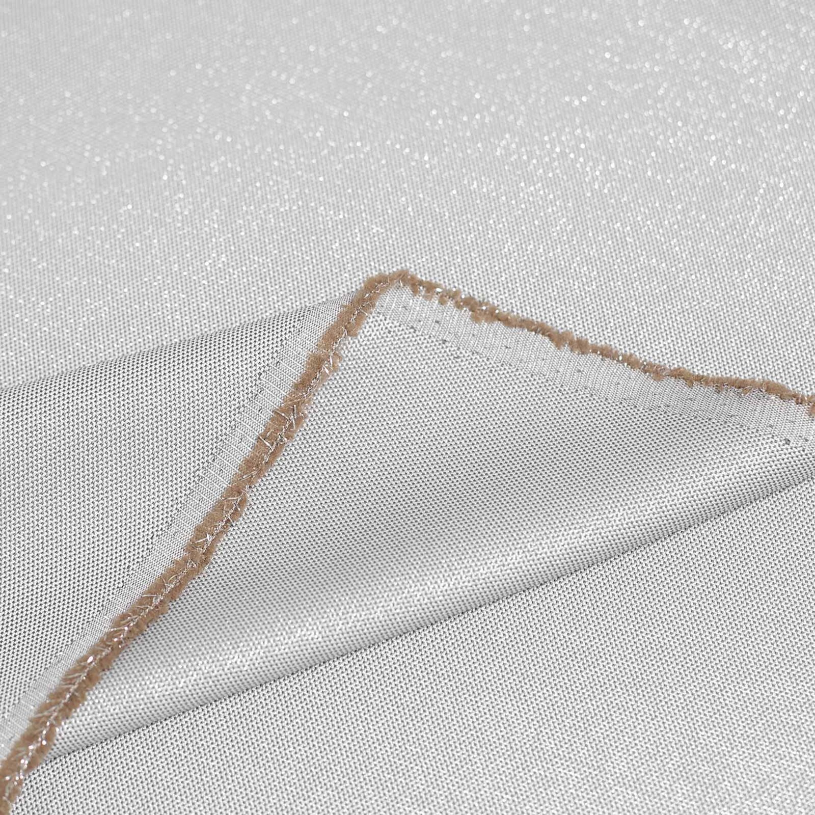Decoratieve exclusieve stof - zilver met glitters