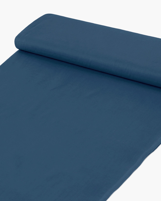 Katoenen effen stof - renforcé Suzy - marine blauw