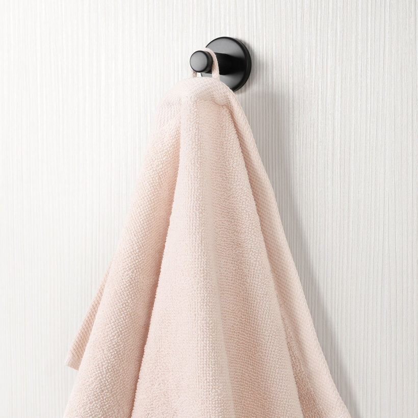 Katoenen badstof handdoek / badhanddoek Soft zonder boord - lichtroze