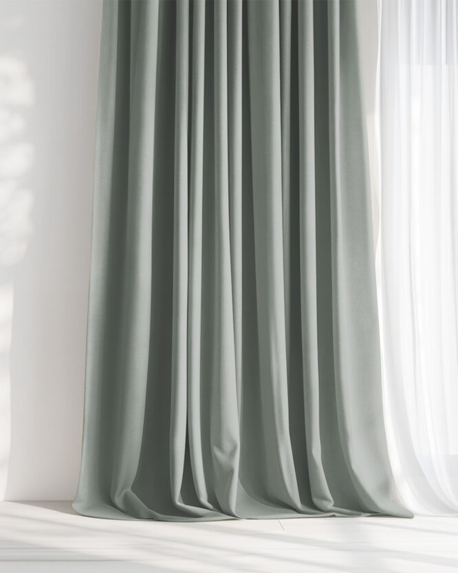 Decoratief gordijn Marbella - saliegroen