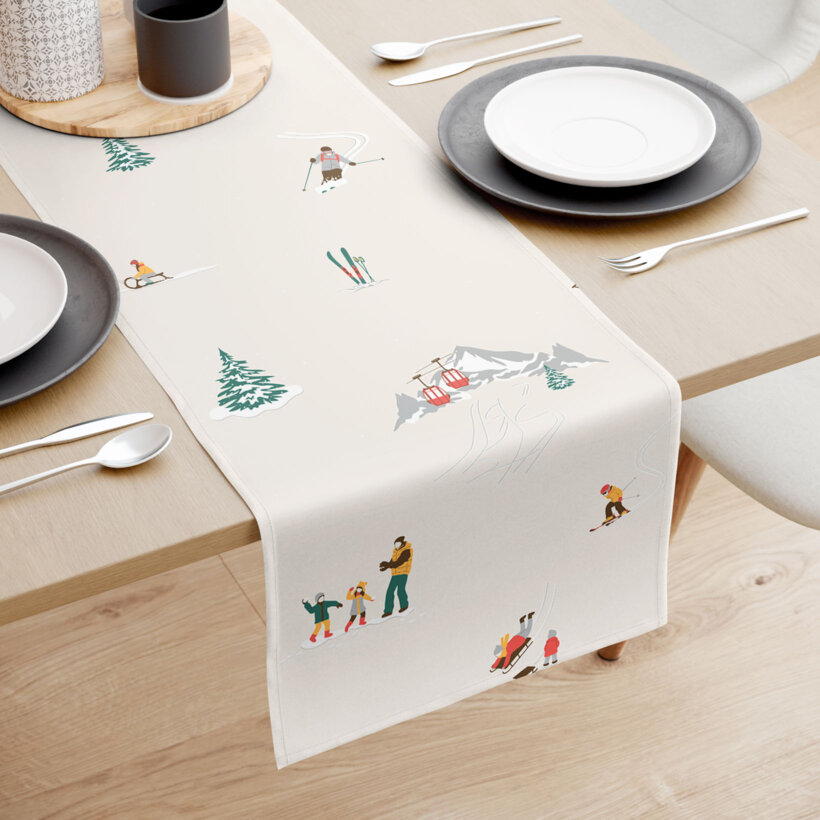 Tafelloper 100% katoen renforcé - Winters plezier