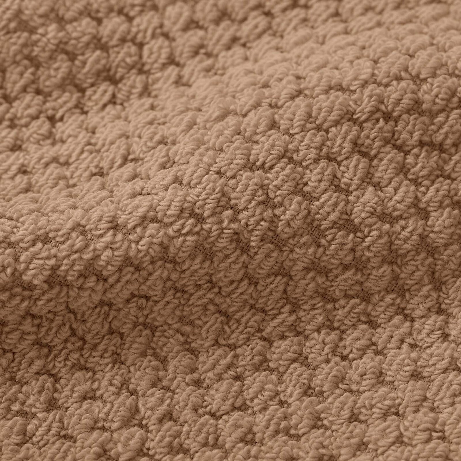 Katoenen badstof handdoek / badhanddoek Micro Pure - kaneel