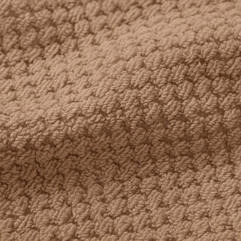 Katoenen badstof handdoek / badhanddoek Micro Pure - kaneel