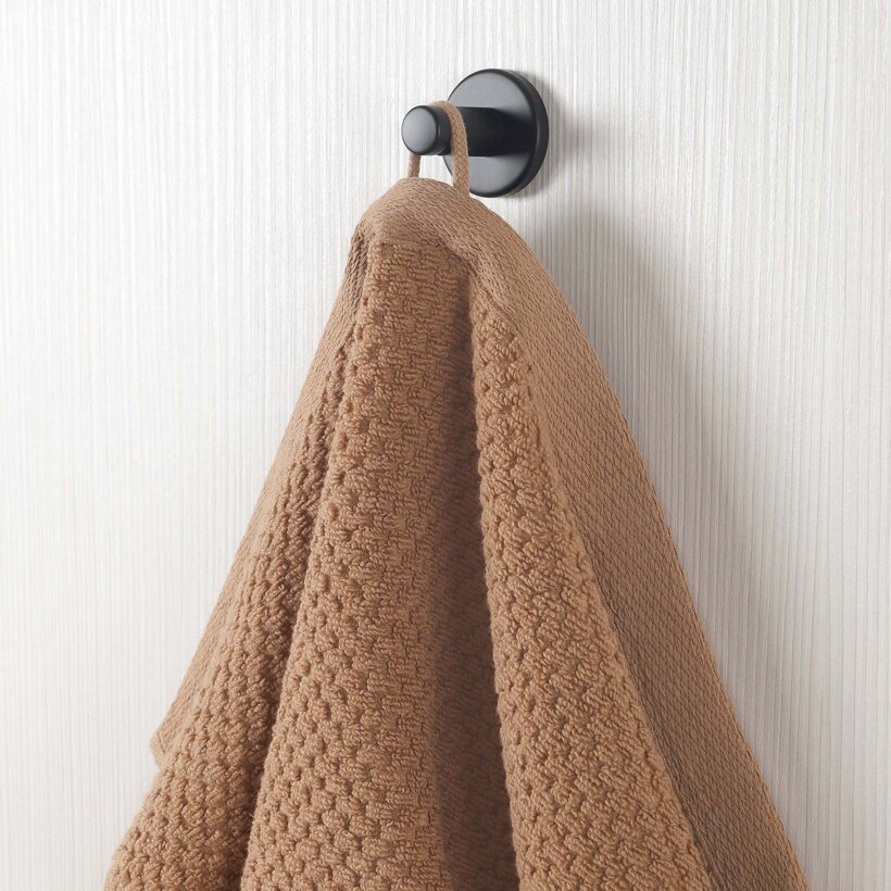 Katoenen badstof handdoek / badhanddoek Micro Pure - kaneel