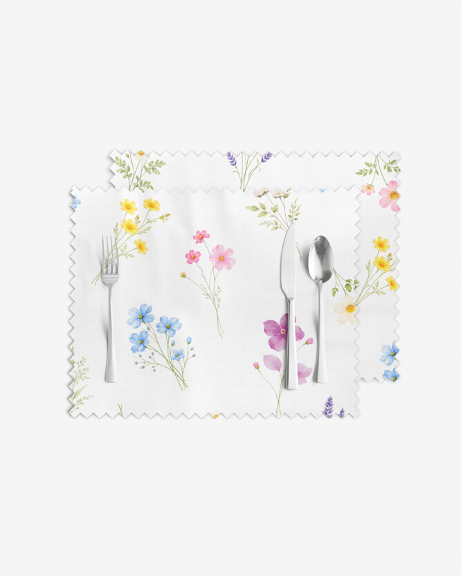 Tafelplacemat teflon - Bloementuin - set 2 stuks