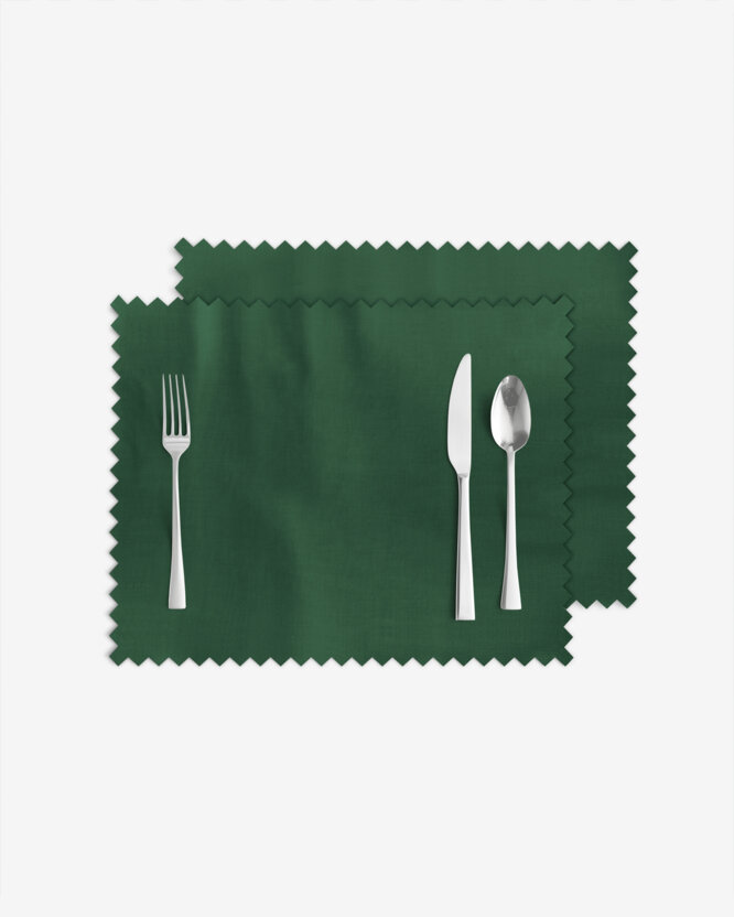 Teflon placemat voor de tafel - donkergroen - set van 2 stuks