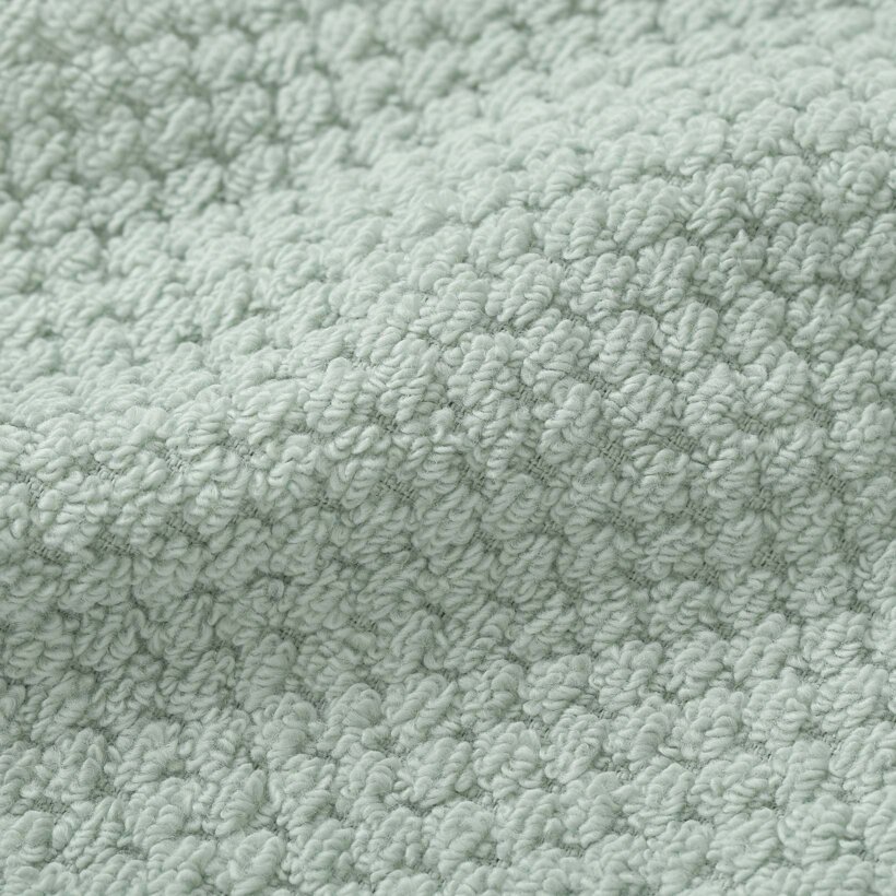 Katoenen badstof handdoek / badhanddoek Micro Pure - eucalyptus
