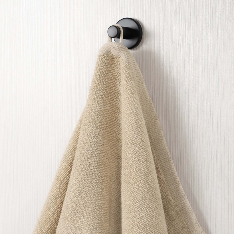 Katoenen badstof handdoek / badhanddoek Soft zonder boord - beige
