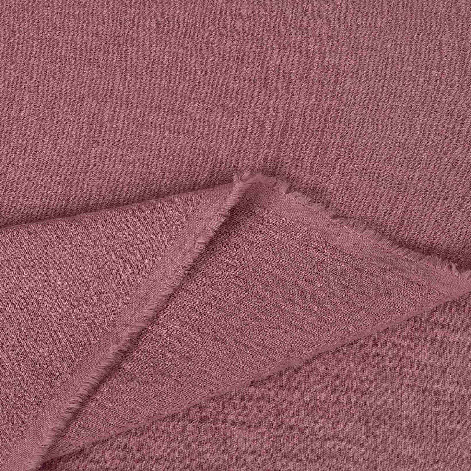 Mousseline stof - pastel wijnrood