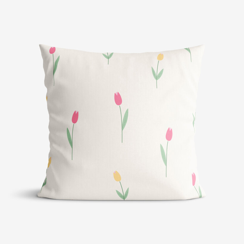 Katoenen kussensloop - Tulpen