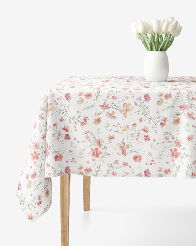 Hoekig tafelkleed Valencia - Veldbloemen