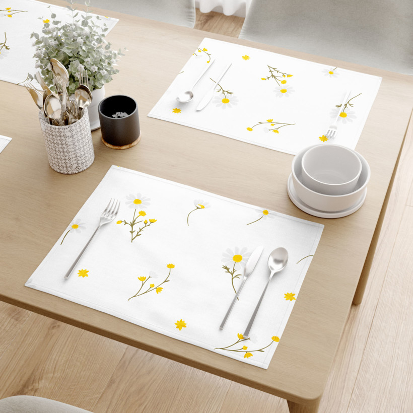 Tafelplacemat 100% katoen renforcé - Kamille - set 2 stuks