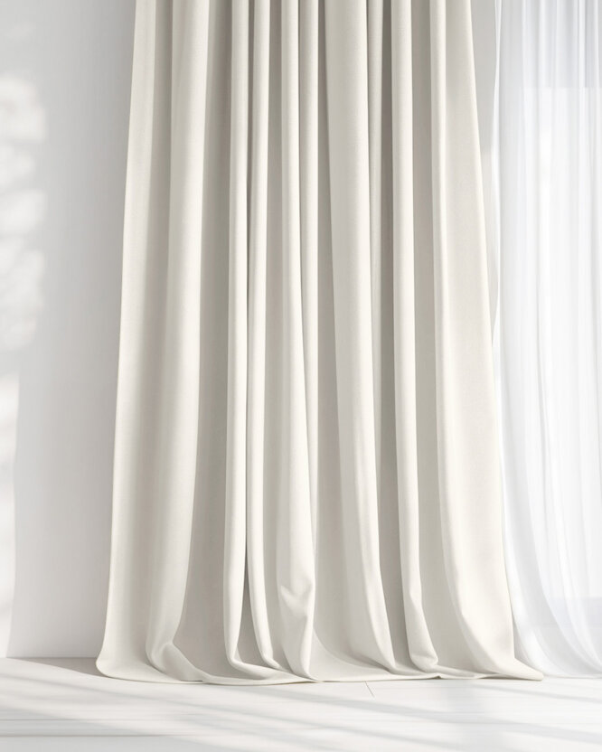 Decoratief gordijn Marbella - crème
