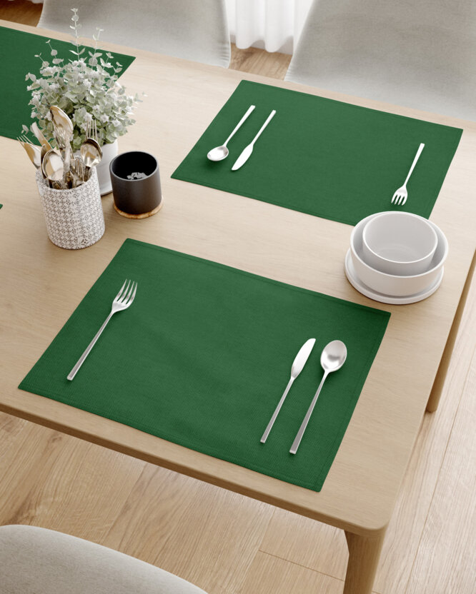 Placemat voor de tafel Malaga - donkergroen - set 2 stuks
