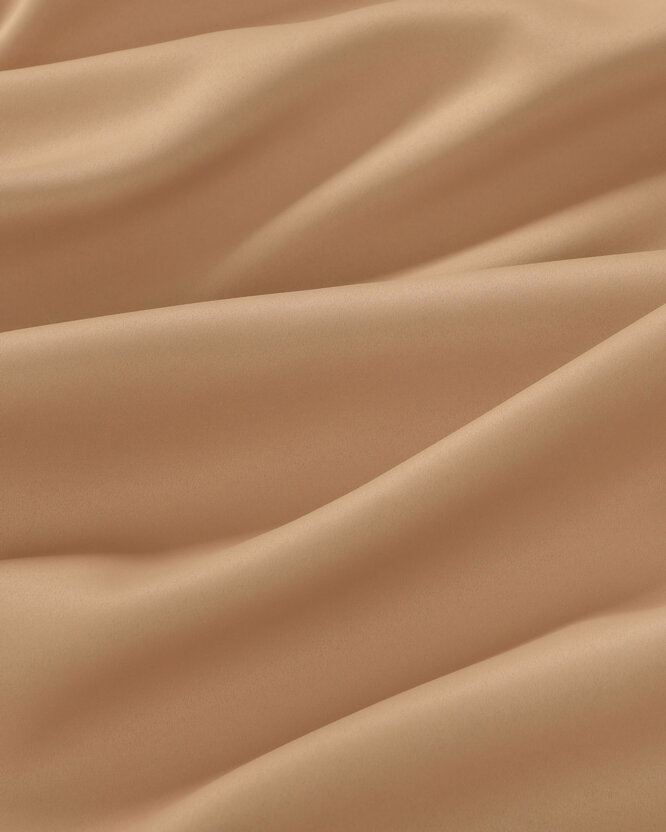 Verduisterende stof Blackout met satijnglans - goudkleurig beige
