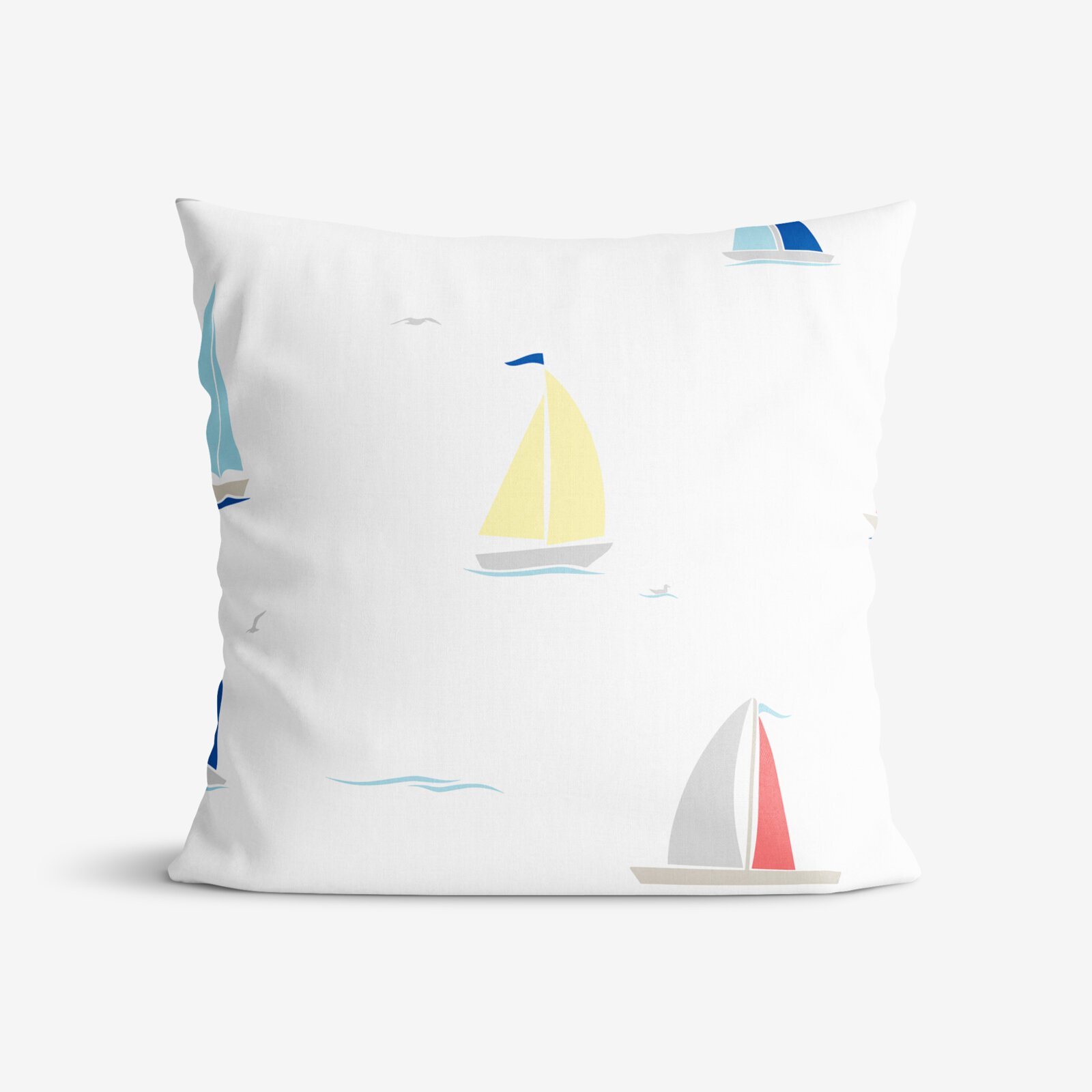 Katoenen kussensloop - Zeilboot