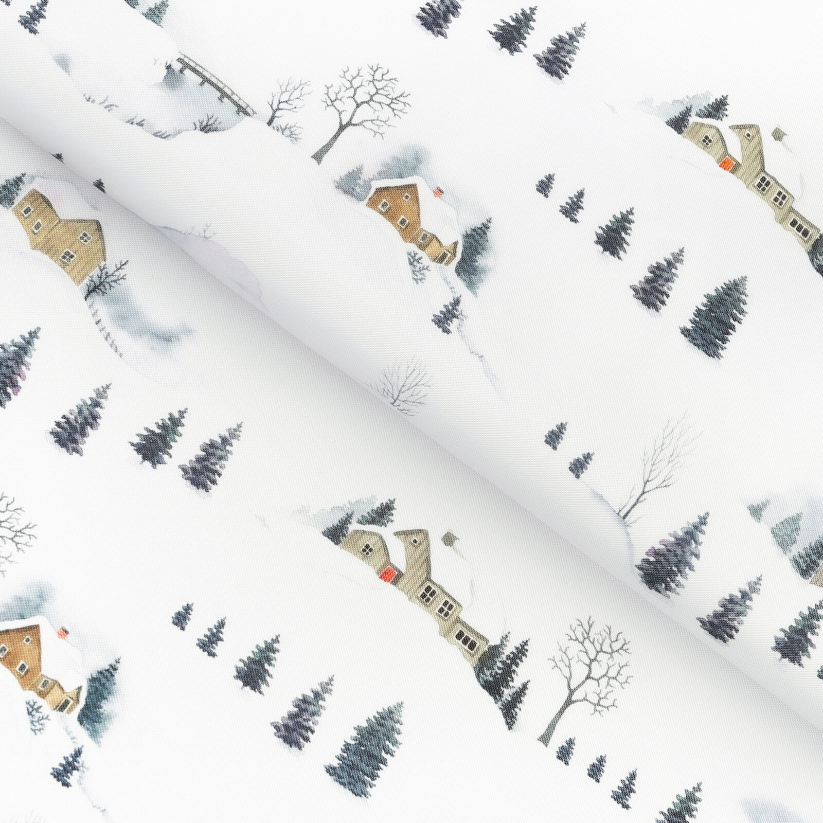 Tafelstof met tefloncoating - Winters landschap