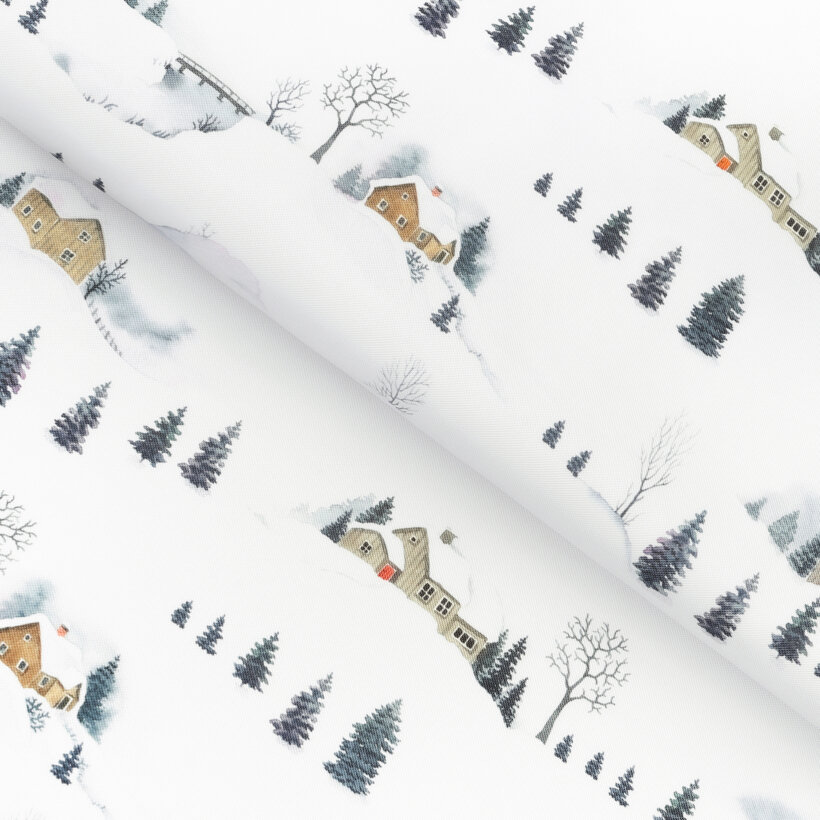 Tafelstof met tefloncoating - Winters landschap