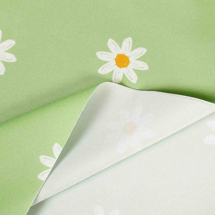 Tafelstof met tefloncoating - Margrieten op groen