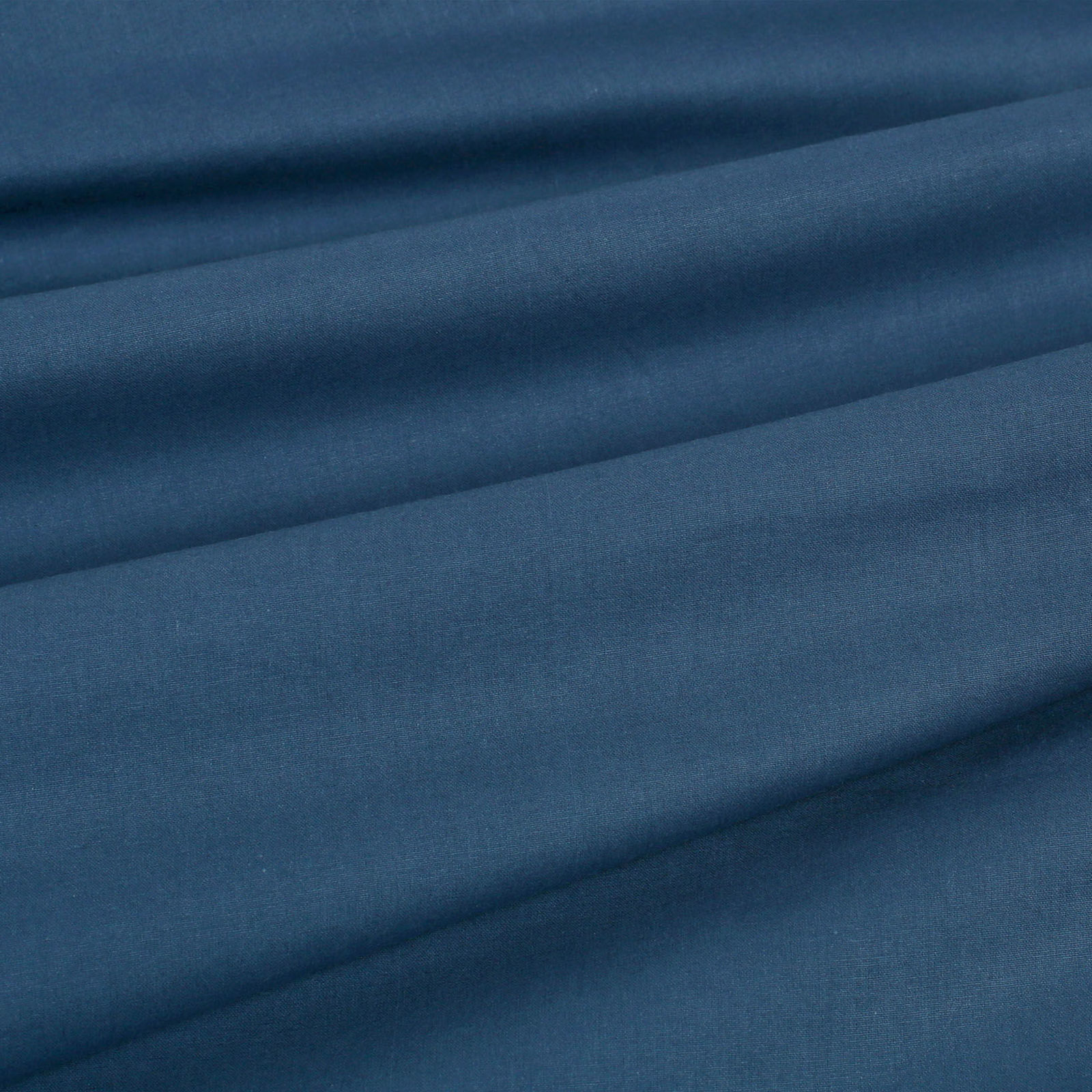 Rond tafelkleed 100% katoen renforcé - marineblauw
