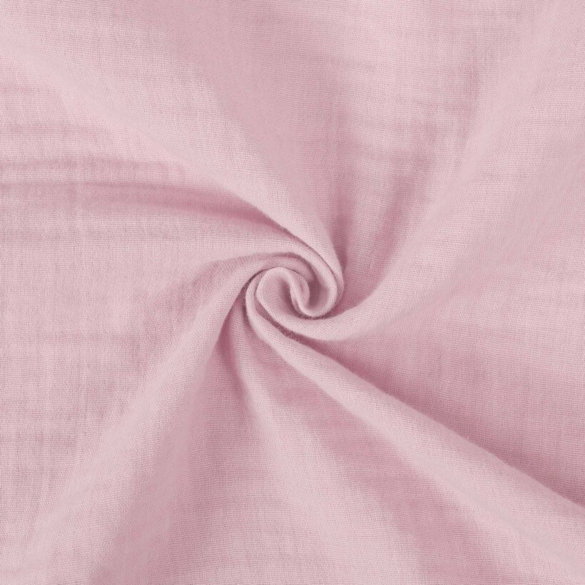 Mousseline stof - pastel roze