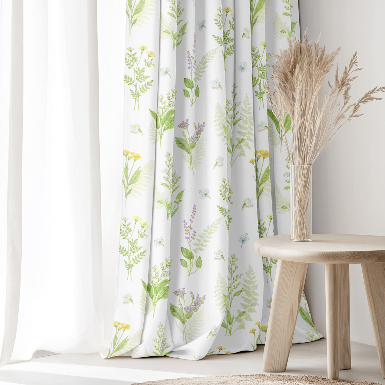 Decoratief gordijn Luca - Bosbloemen