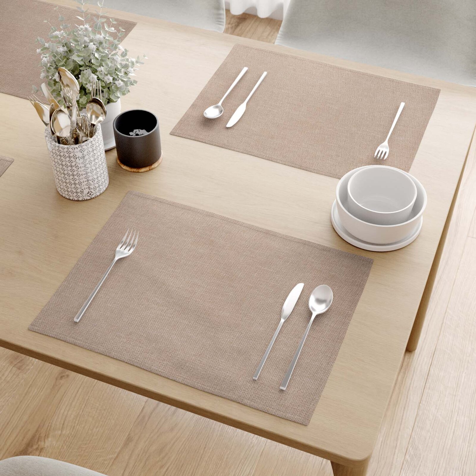 Tafelplacemat Peru - latte - set 2 stuks