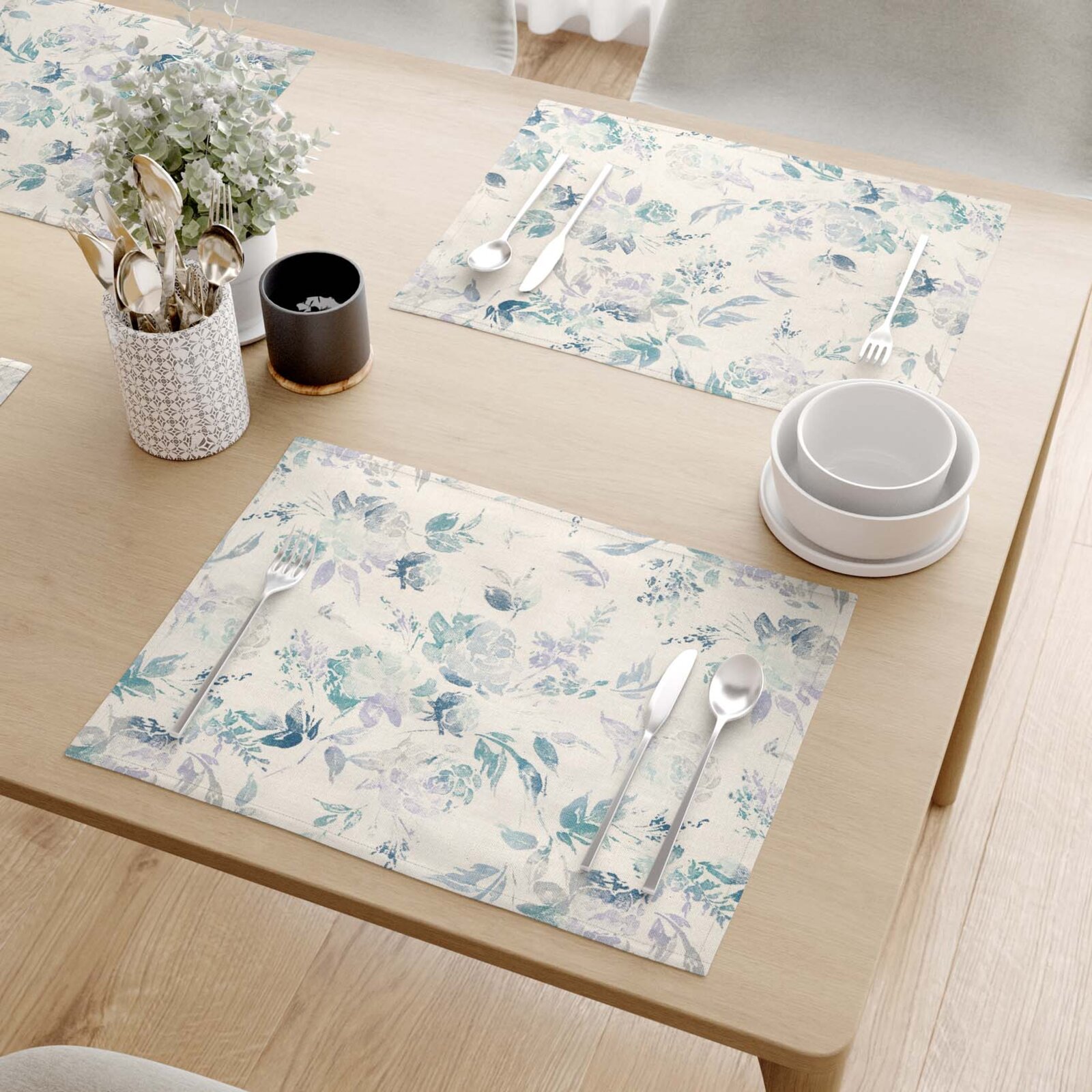 Placemat voor de tafel Valencia - Plantenafdrukken - set 2 stuks