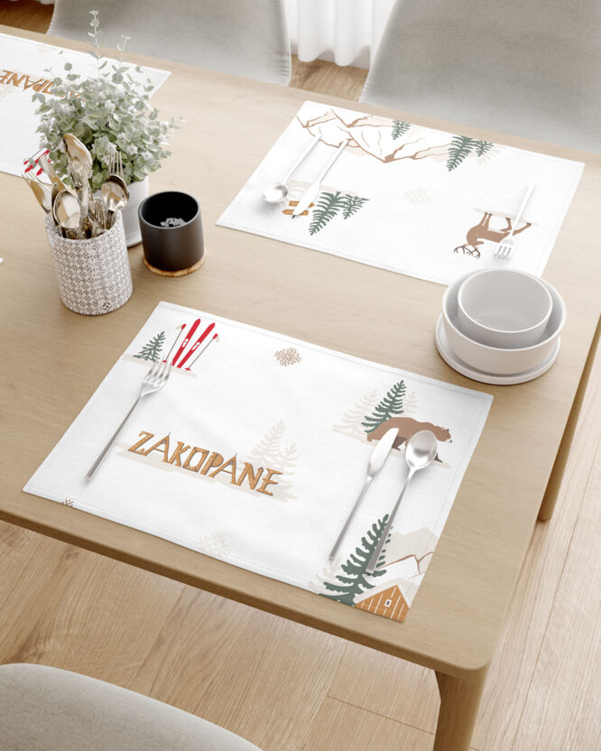 Tafelplacemat 100% katoen renforcé - Zakopane - set van 2 stuks