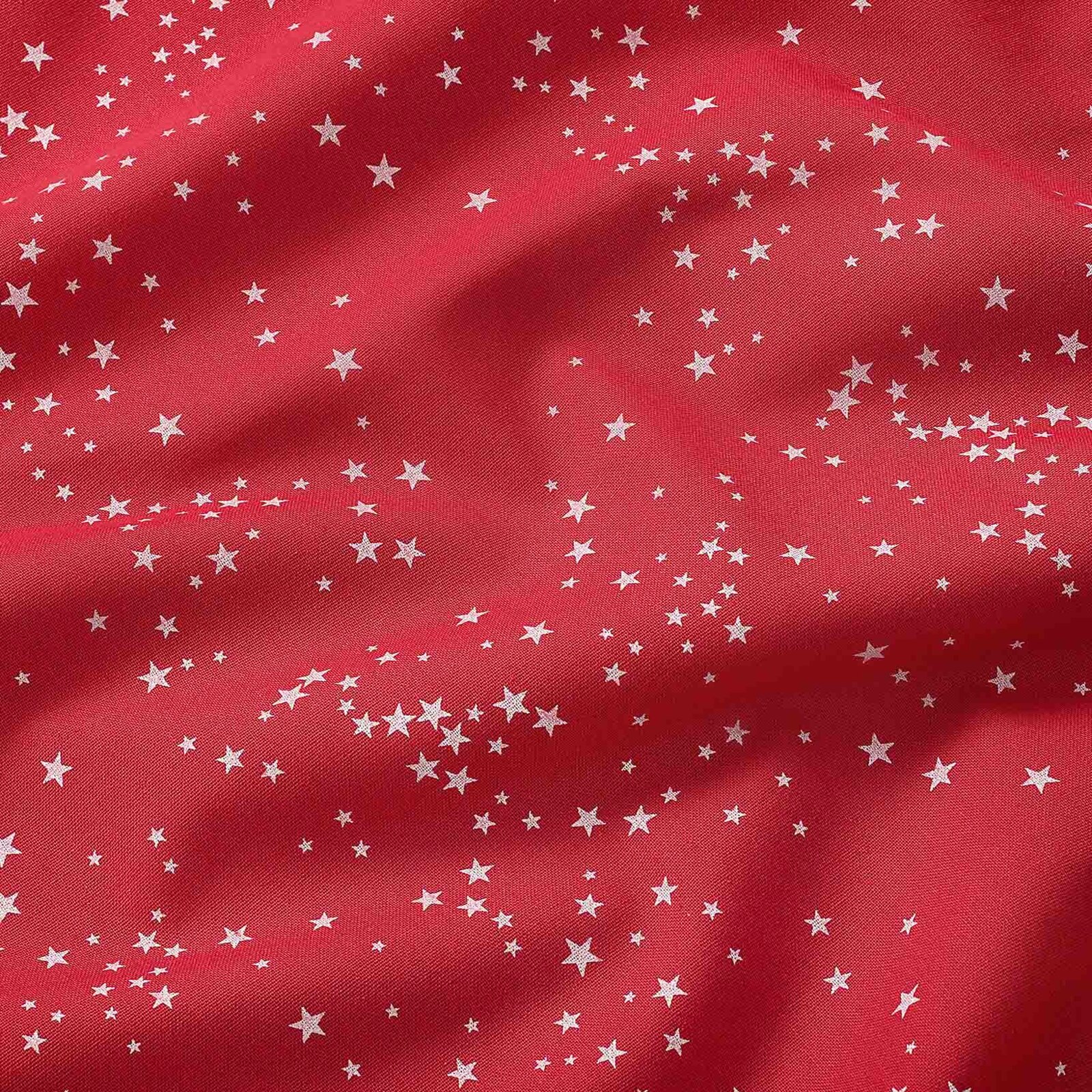 Decoratiestof Valencia - Sterretjes op rood