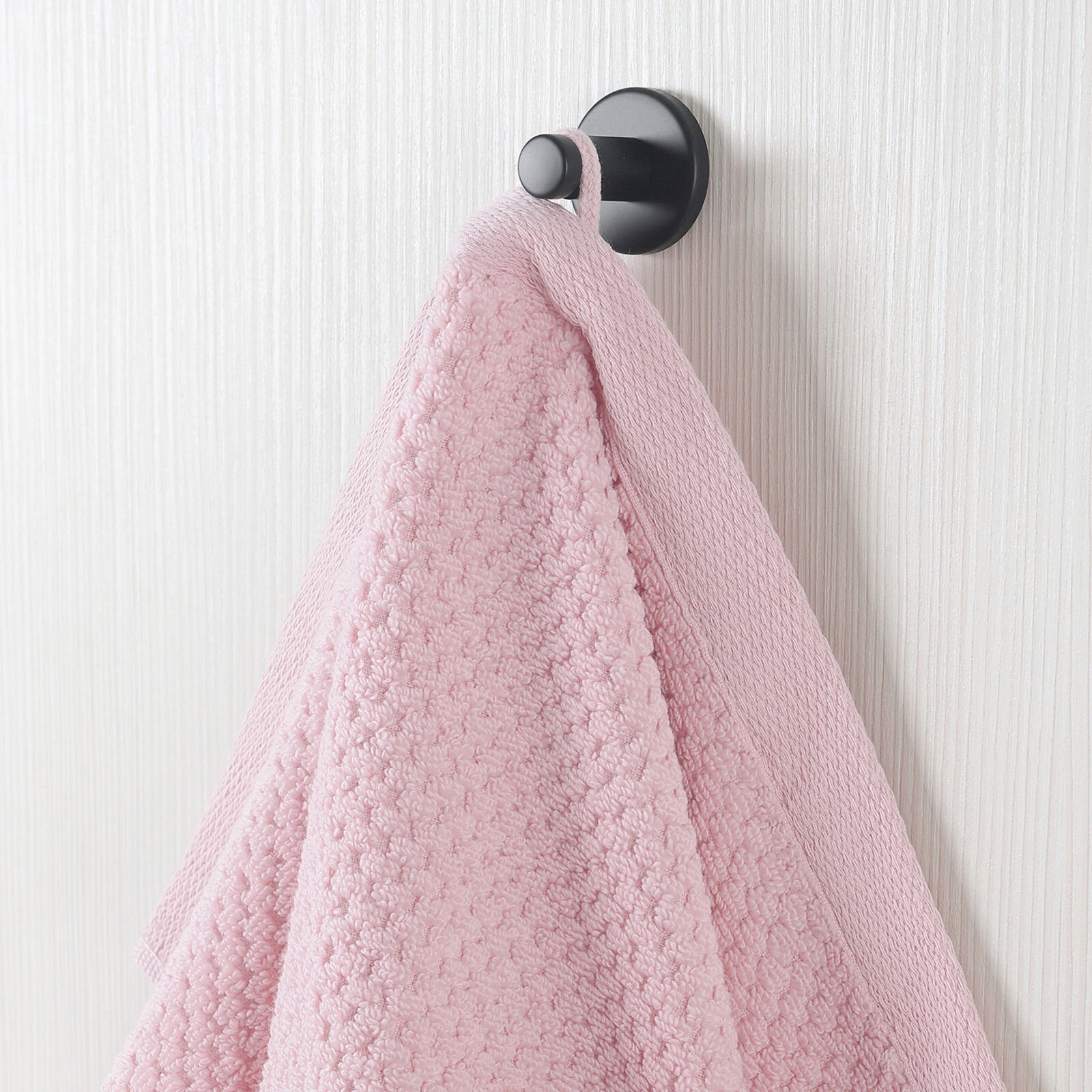 Katoenen badstof handdoek / badhanddoek Micro Pure - pastelroze