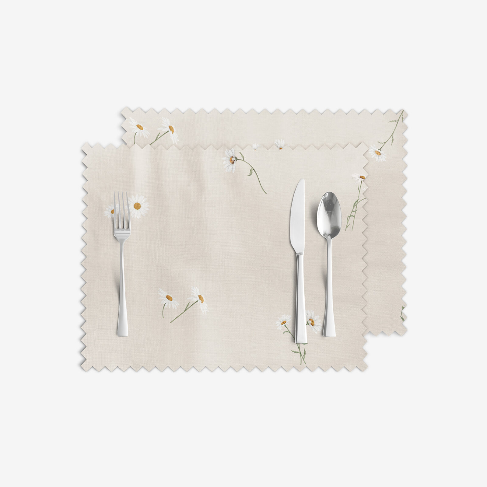 Teflon tafelplacemat - Madeliefjes - set van 2 stuks